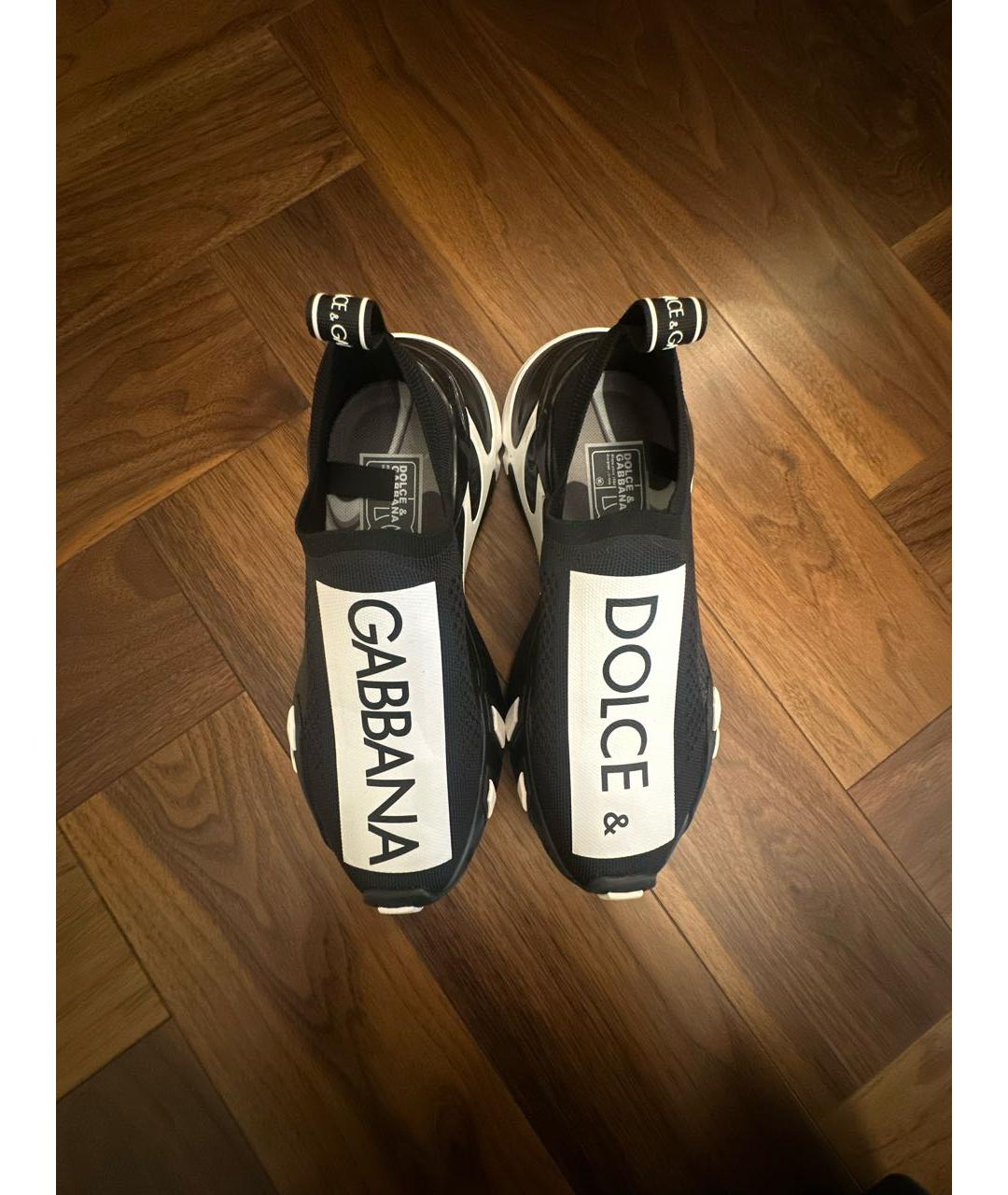 DOLCE&GABBANA Черные кроссовки, фото 3