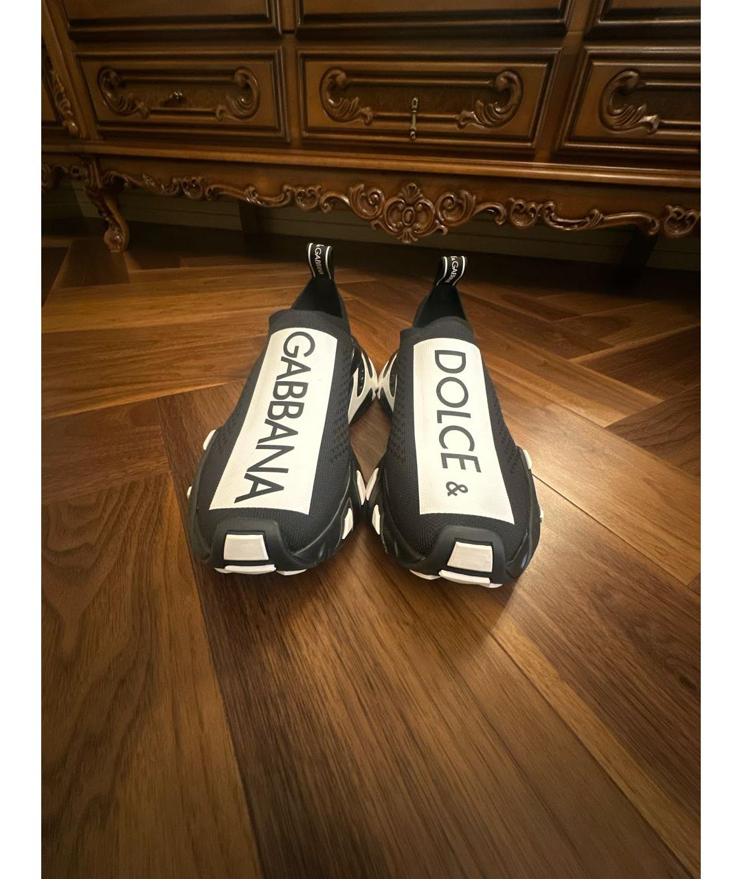 DOLCE&GABBANA Черные кроссовки, фото 2
