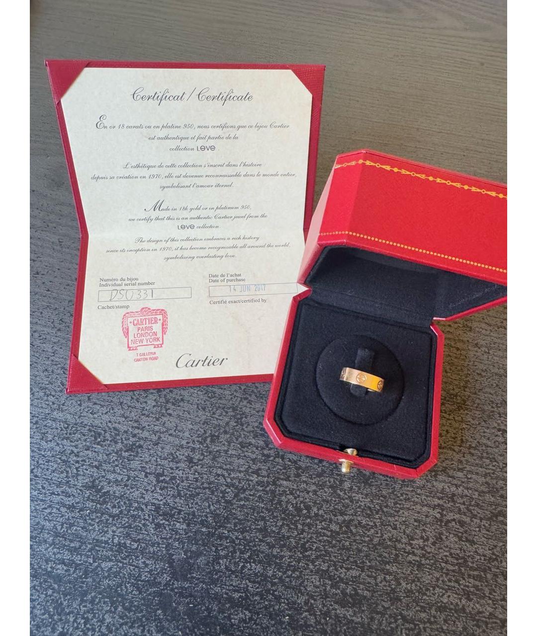 CARTIER Золотое кольцо из розового золота, фото 4