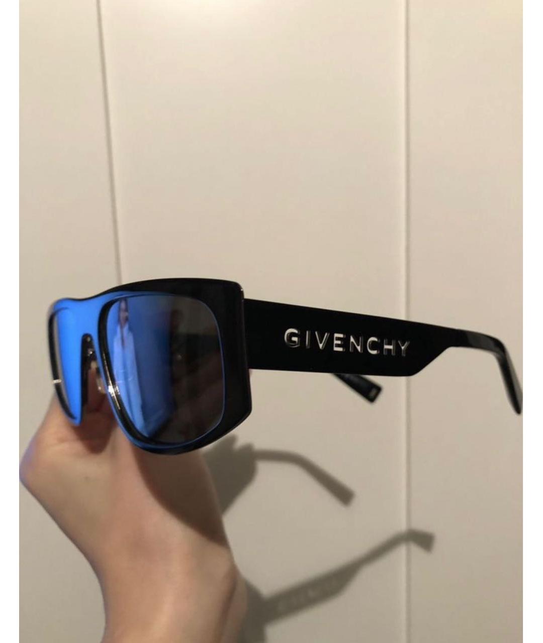 GIVENCHY Антрацитовые металлические солнцезащитные очки, фото 3