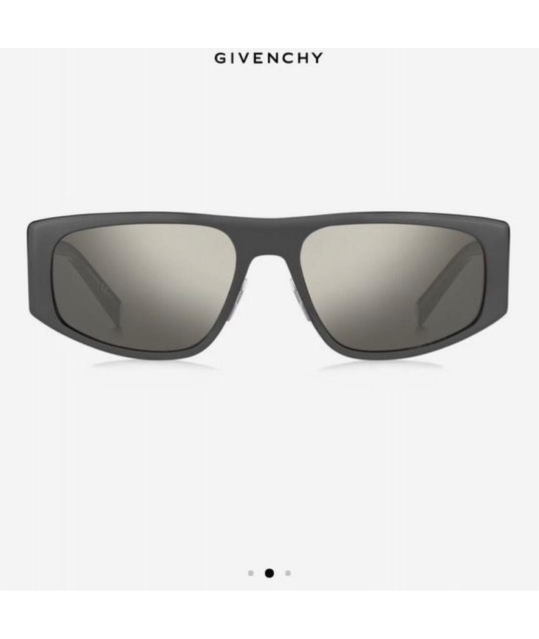 GIVENCHY Антрацитовые металлические солнцезащитные очки, фото 2
