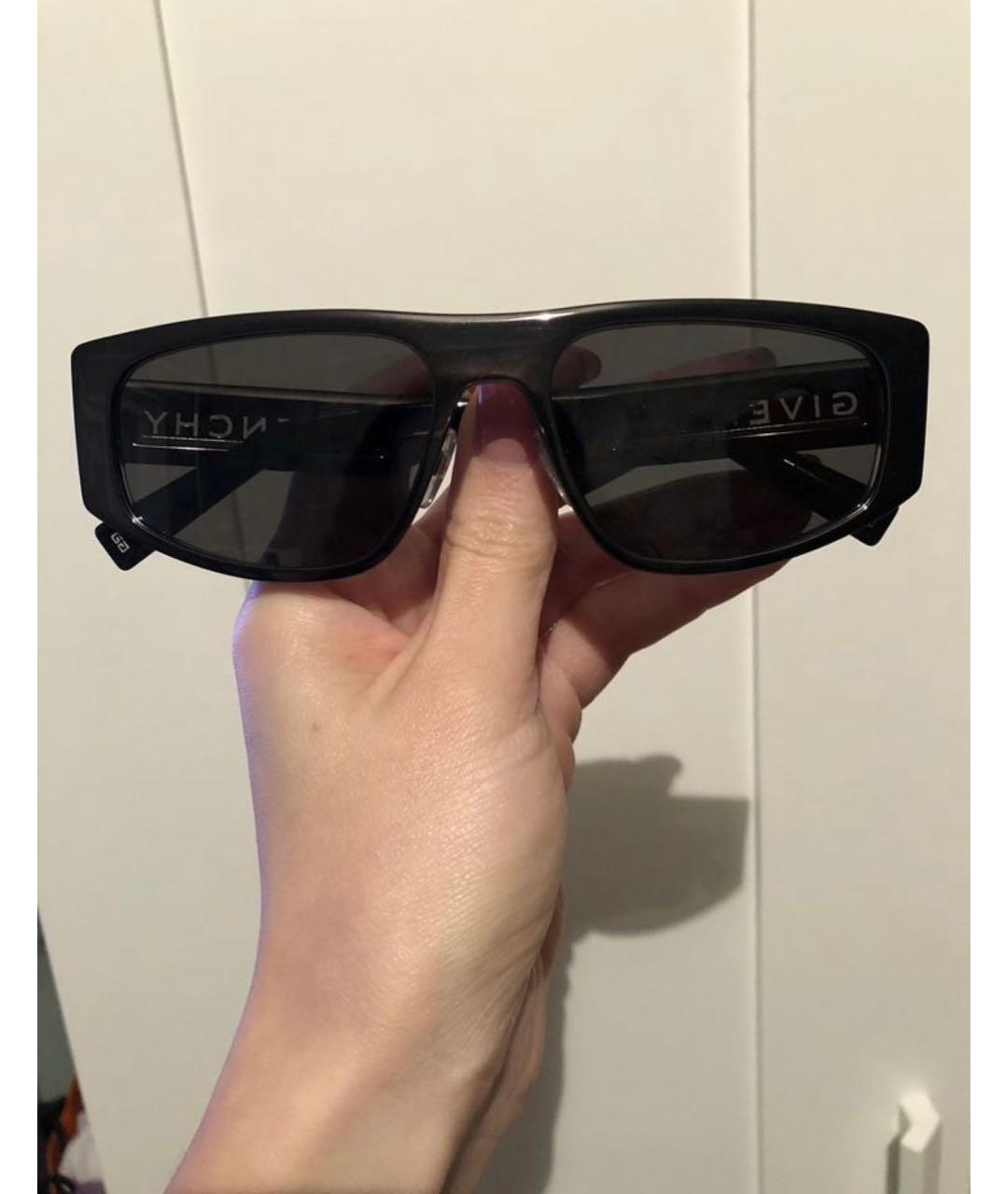 GIVENCHY Антрацитовые металлические солнцезащитные очки, фото 8