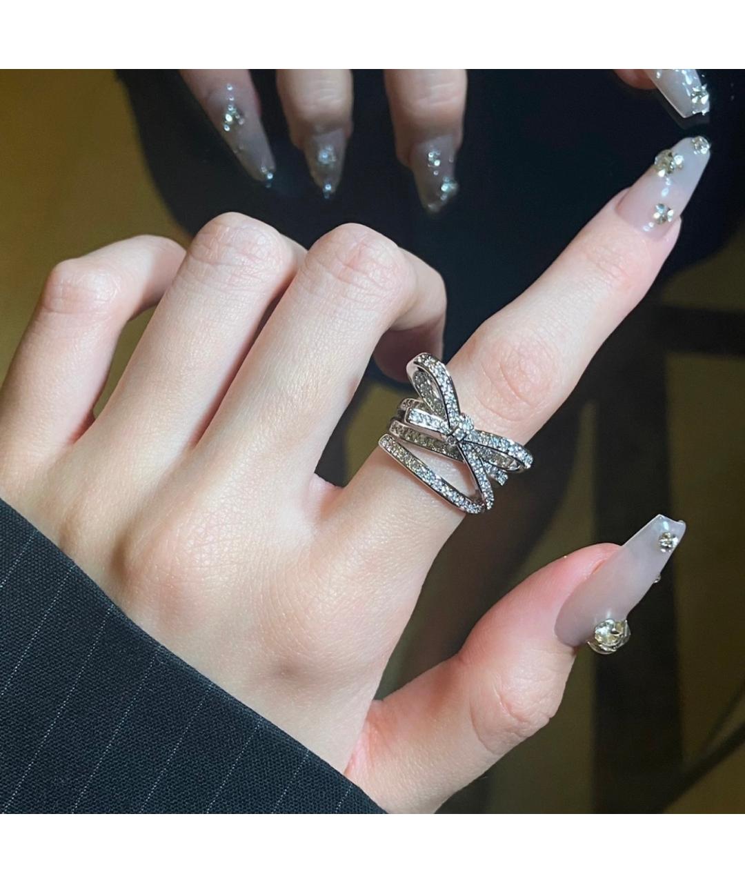 CHANEL Серебряное кольцо из белого золота, фото 7