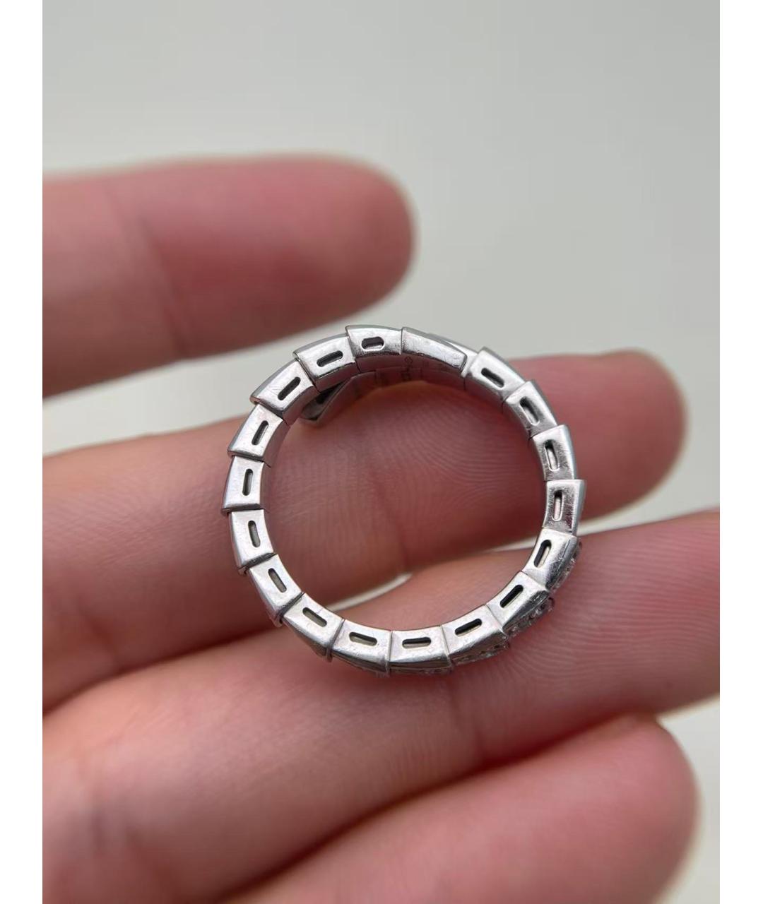BVLGARI Серебряное кольцо из белого золота, фото 4