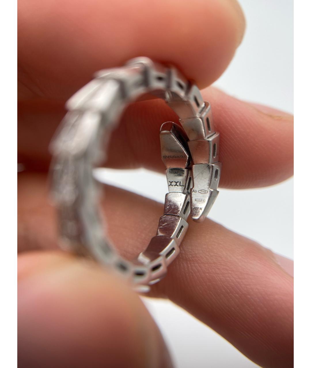 BVLGARI Серебряное кольцо из белого золота, фото 8
