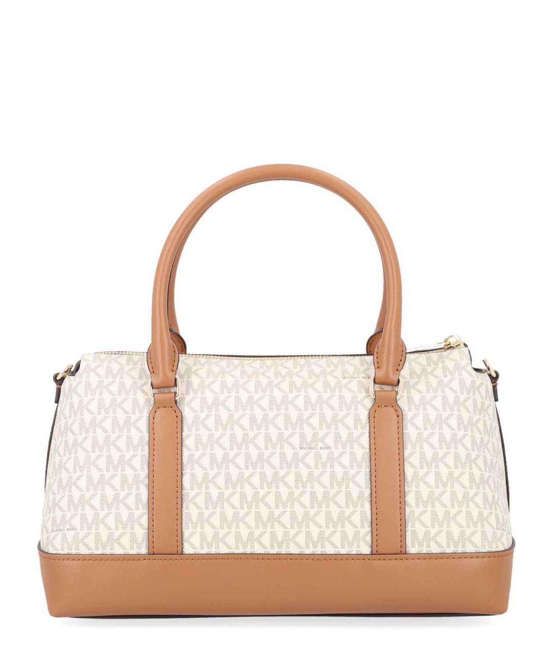 MICHAEL MICHAEL KORS Белая сумка тоут из искусственной кожи, фото 3