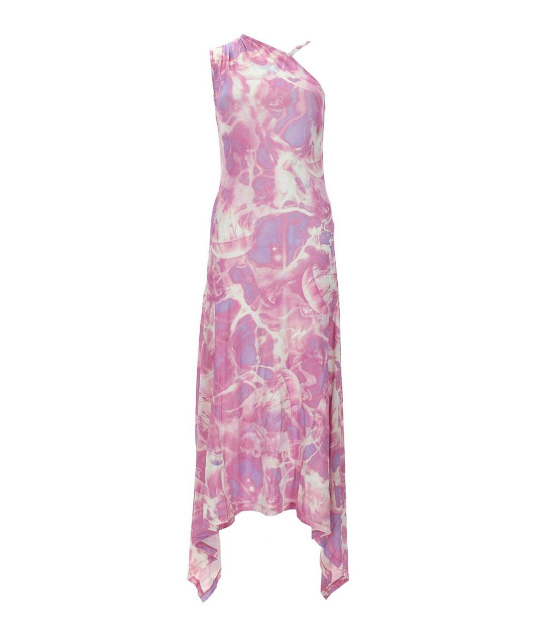 VERSACE JEANS COUTURE Розовое вискозное коктейльное платье, фото 1