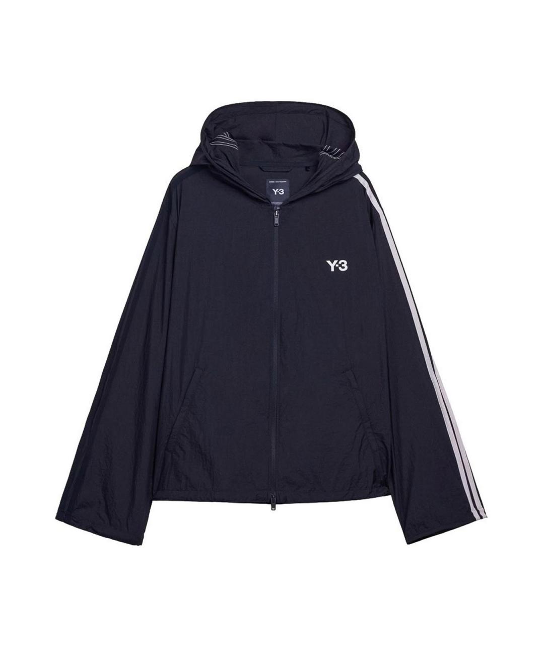 Y-3 Черная полиамидовая спортивная куртка, фото 1
