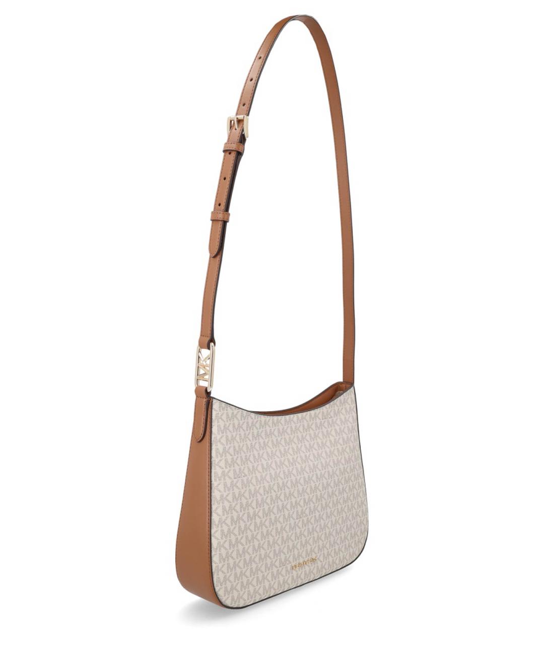 MICHAEL MICHAEL KORS Бежевая сумка через плечо из искусственной кожи, фото 3