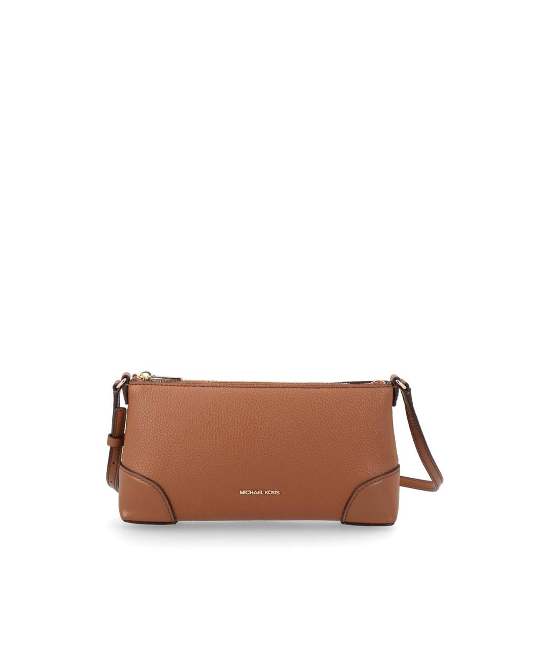 MICHAEL MICHAEL KORS Коричневая сумка через плечо из искусственной кожи, фото 1