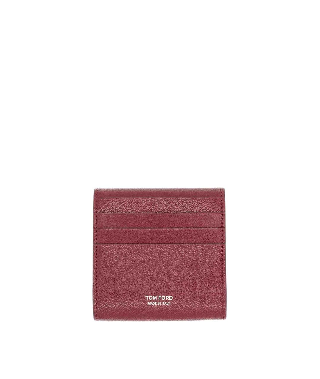 TOM FORD Красный кожаный кошелек, фото 2