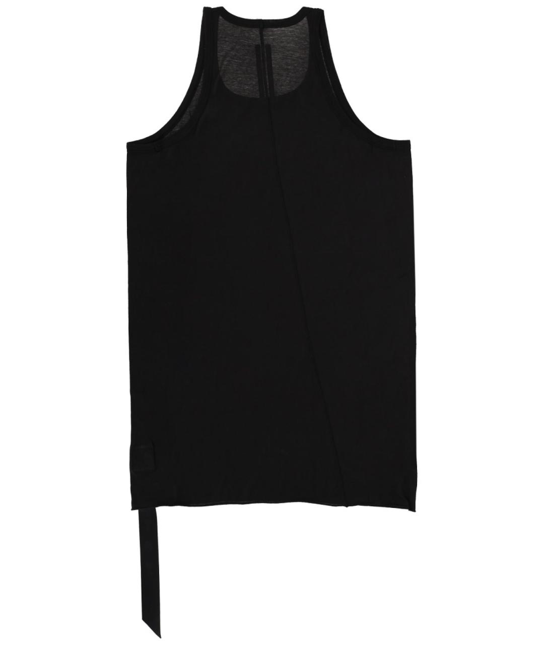 RICK OWENS Черная хлопковая майка, фото 3