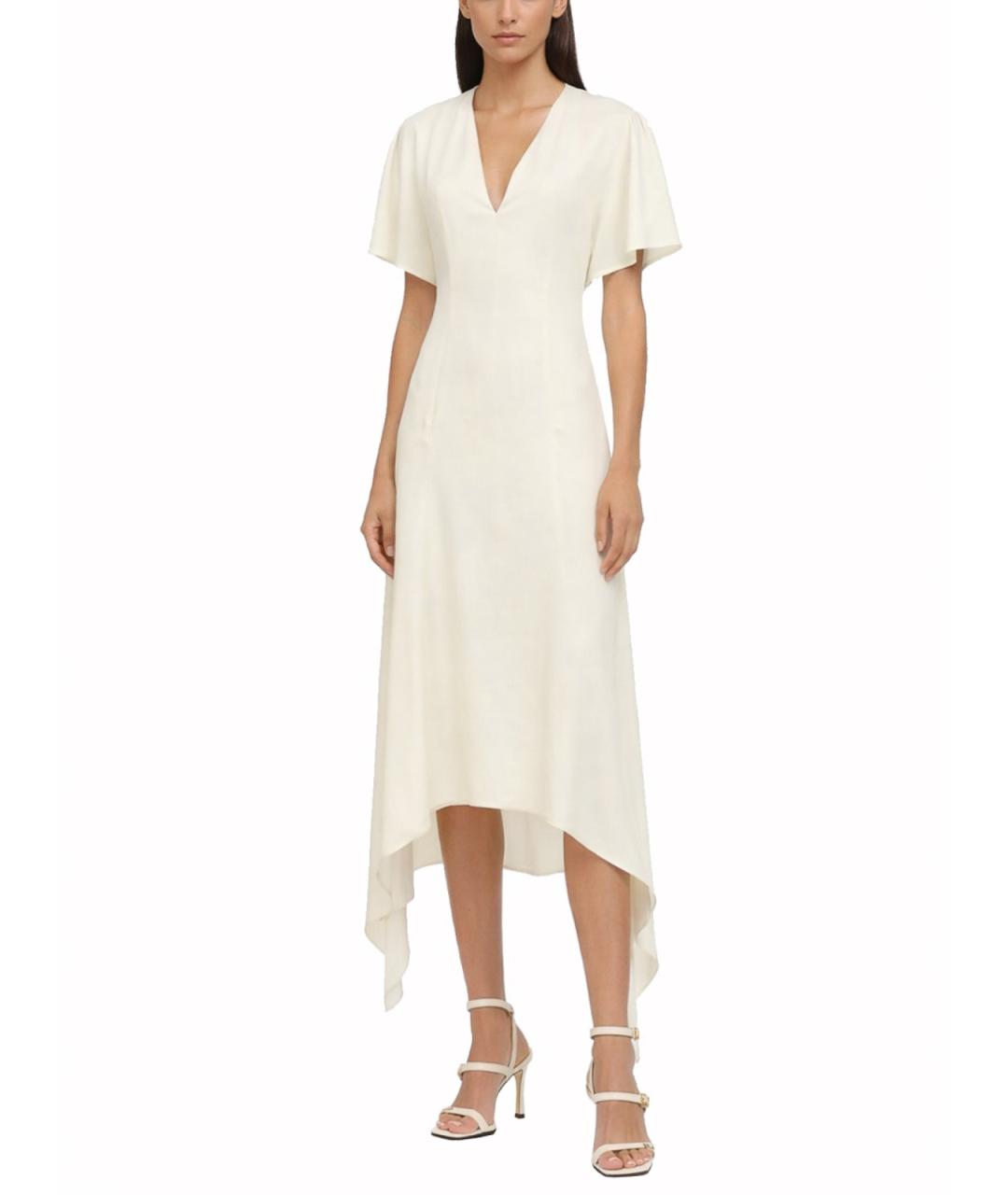 STELLA MCCARTNEY Белое вискозное повседневное платье, фото 2