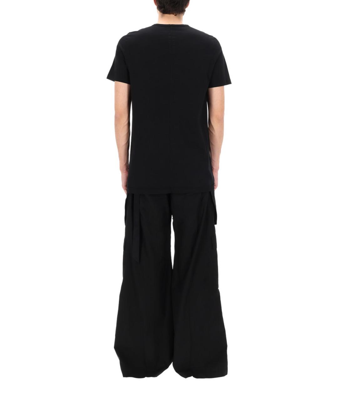 RICK OWENS Черная хлопковая футболка, фото 5