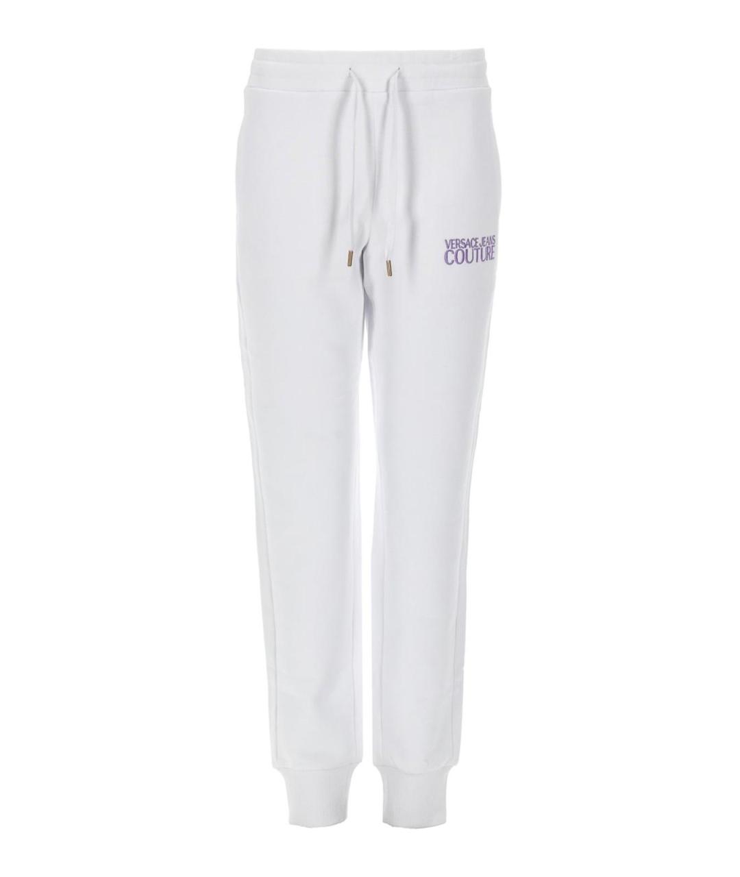 VERSACE JEANS COUTURE Белые хлопковые спортивные брюки и шорты, фото 1