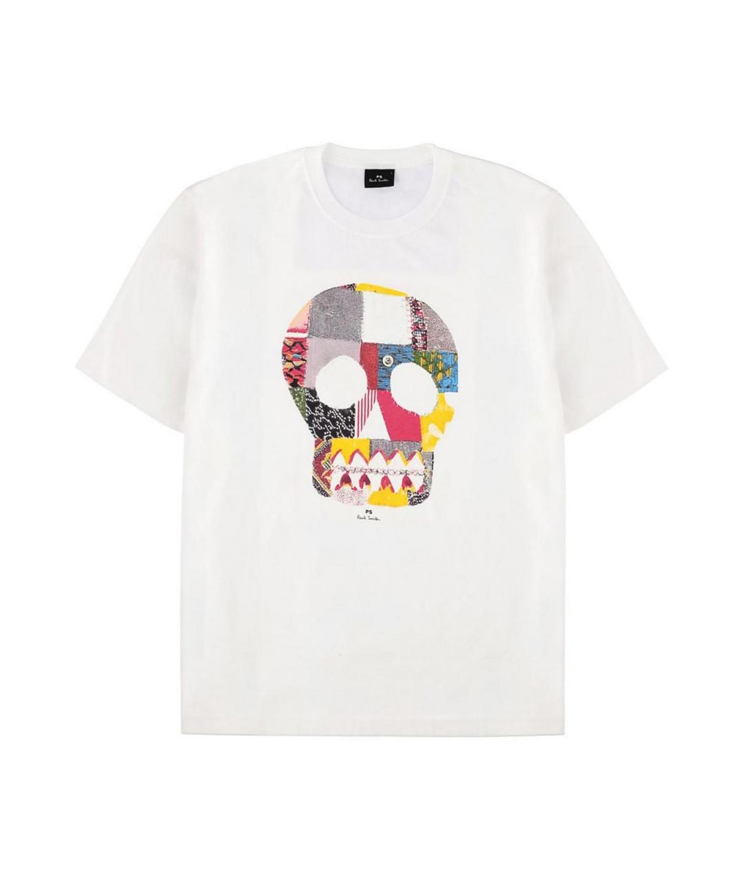 PS BY PAUL SMITH Белая хлопковая футболка, фото 1