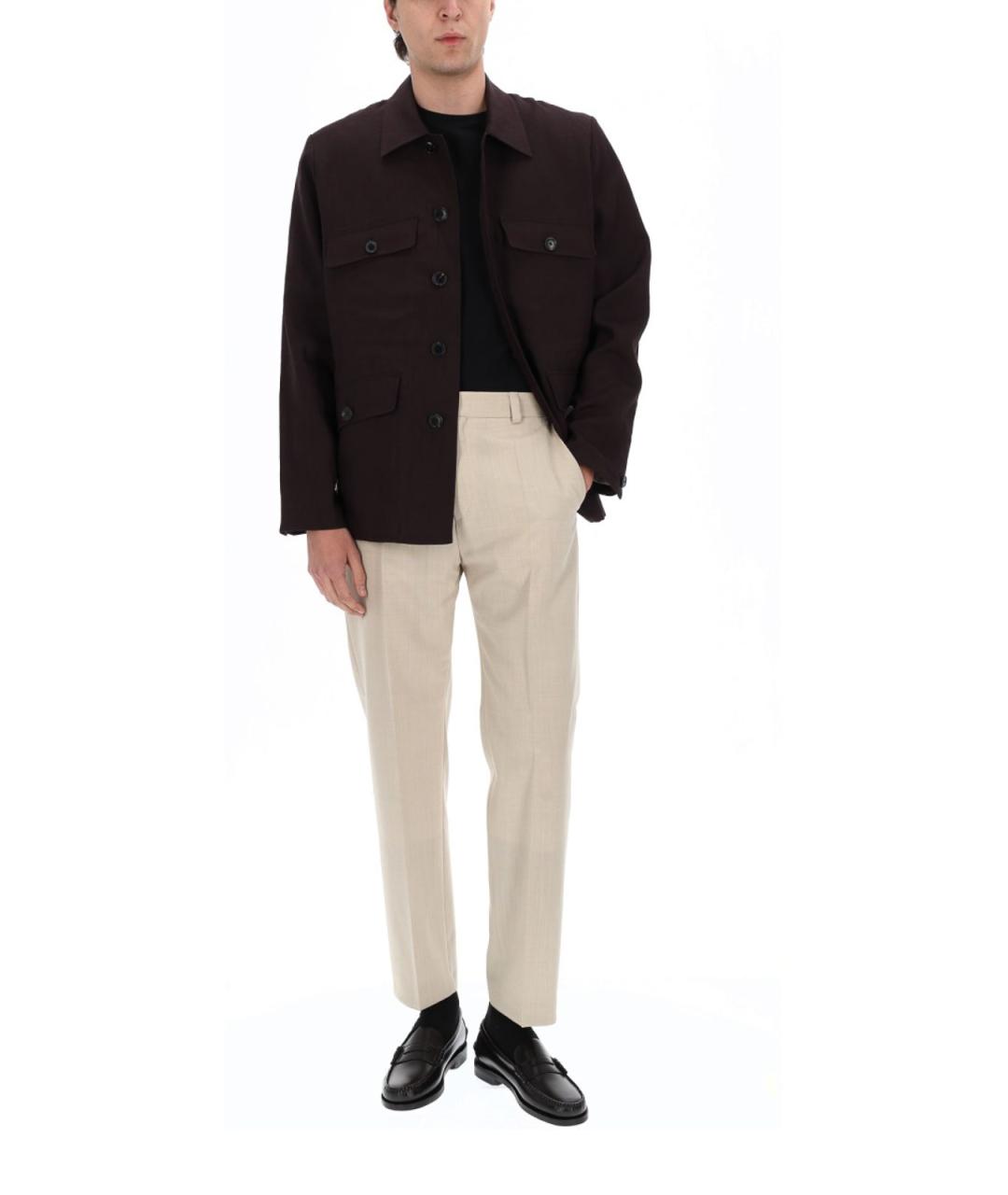 PAUL SMITH Фиолетовая льняная куртка, фото 2