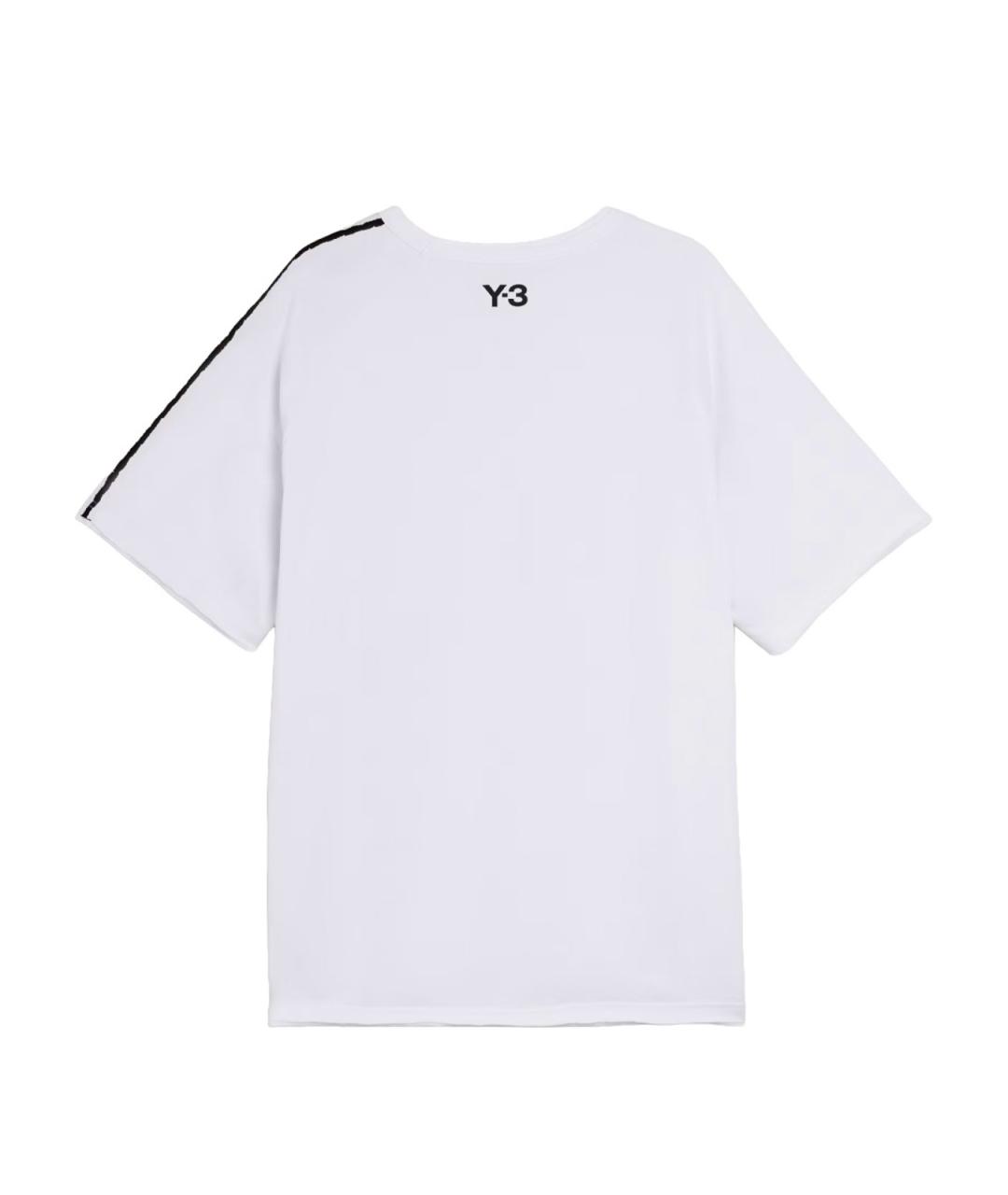 Y-3 Белая хлопковая футболка, фото 2