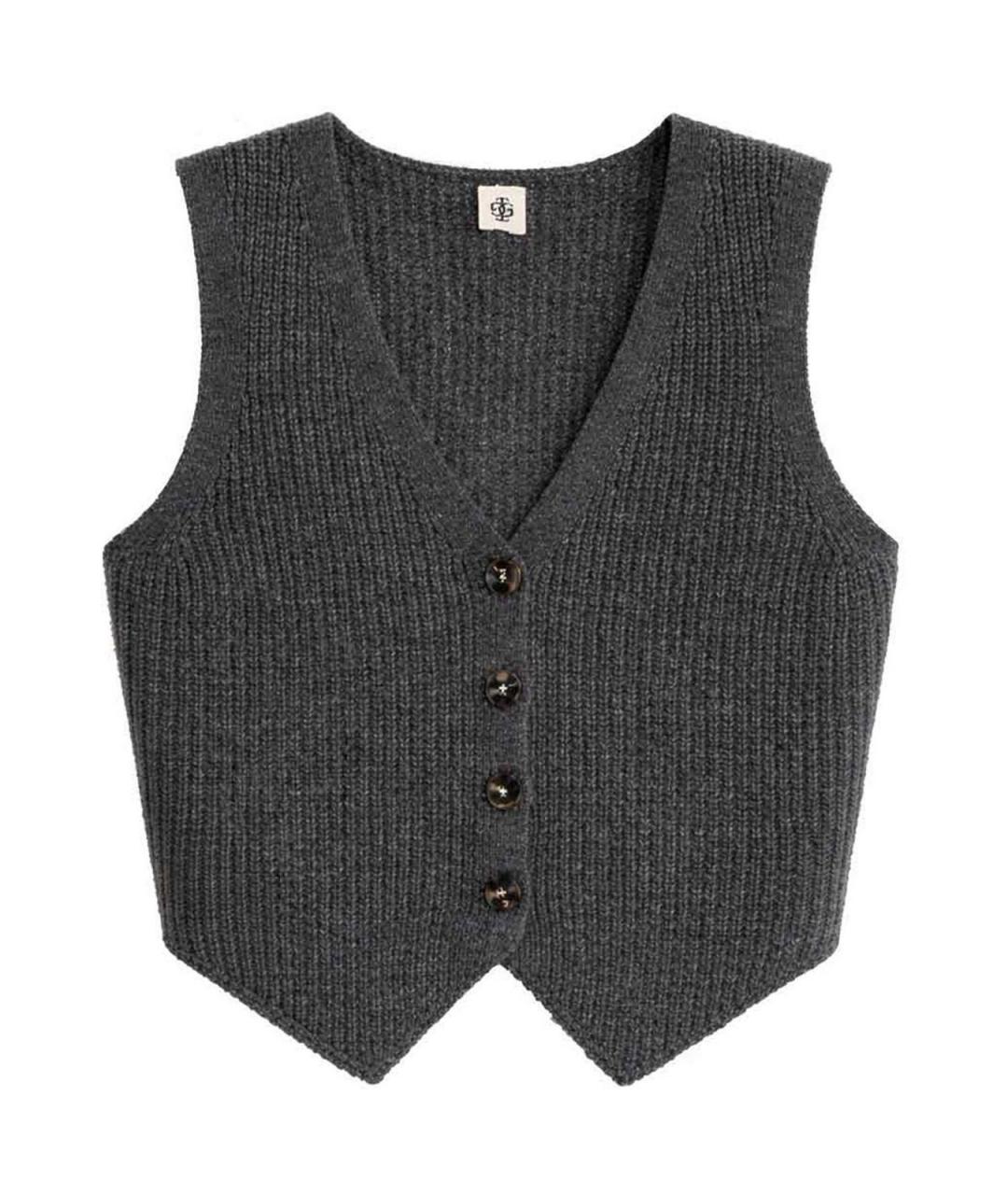 THE GARMENT Серая кашемировая жилетка, фото 1