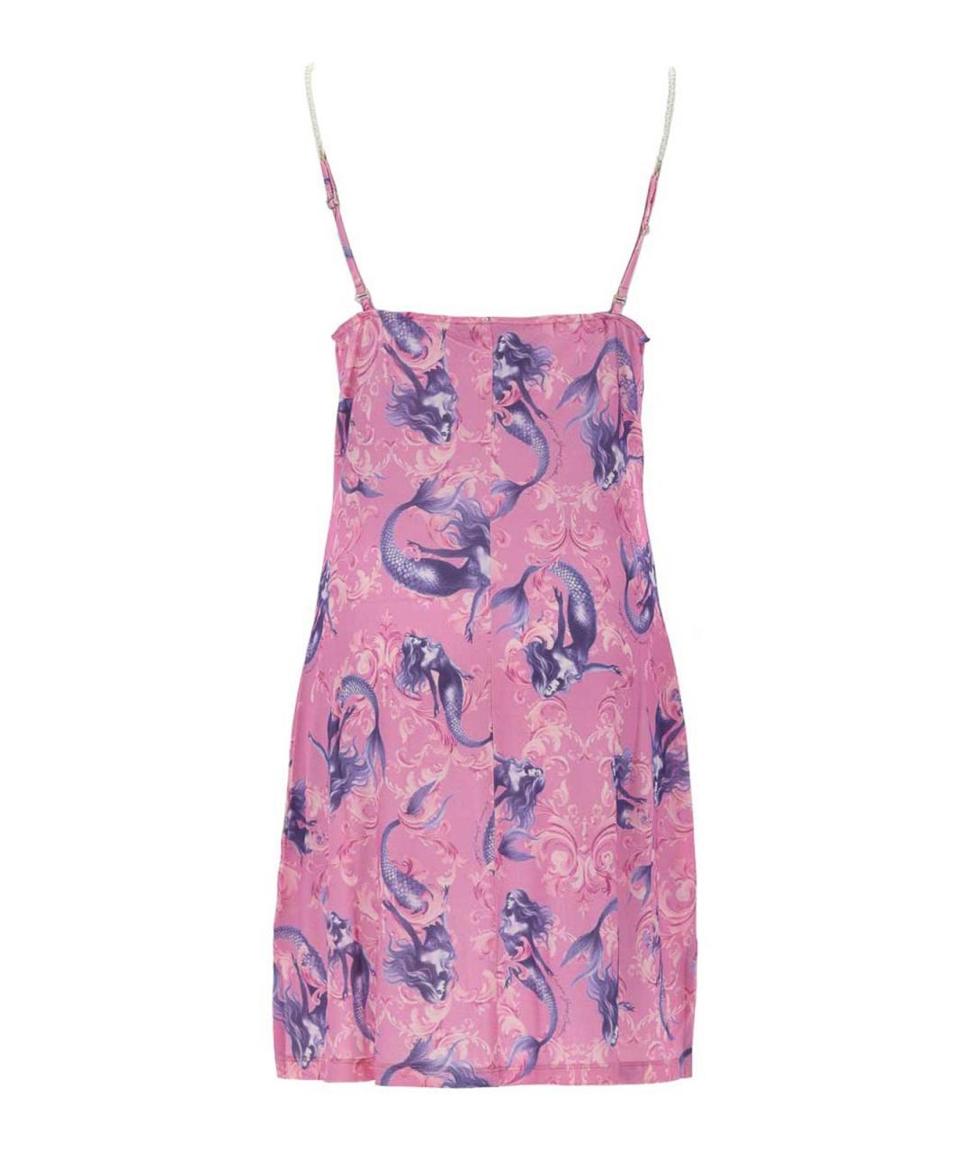 VERSACE JEANS COUTURE Розовое вискозное повседневное платье, фото 2