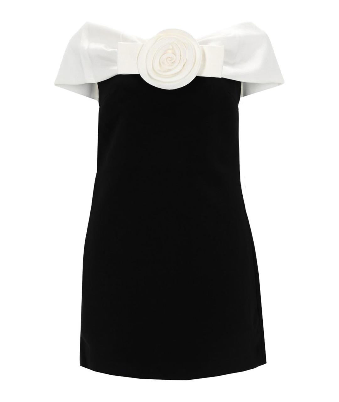 SELF-PORTRAIT Черное полиэстеровое повседневное платье, фото 1
