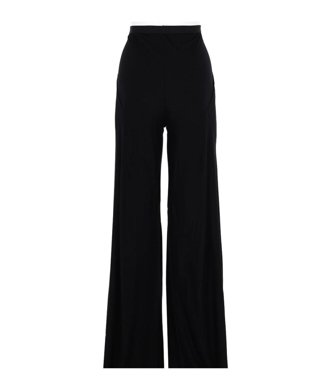 RICK OWENS Черные полиамидовые прямые брюки, фото 3