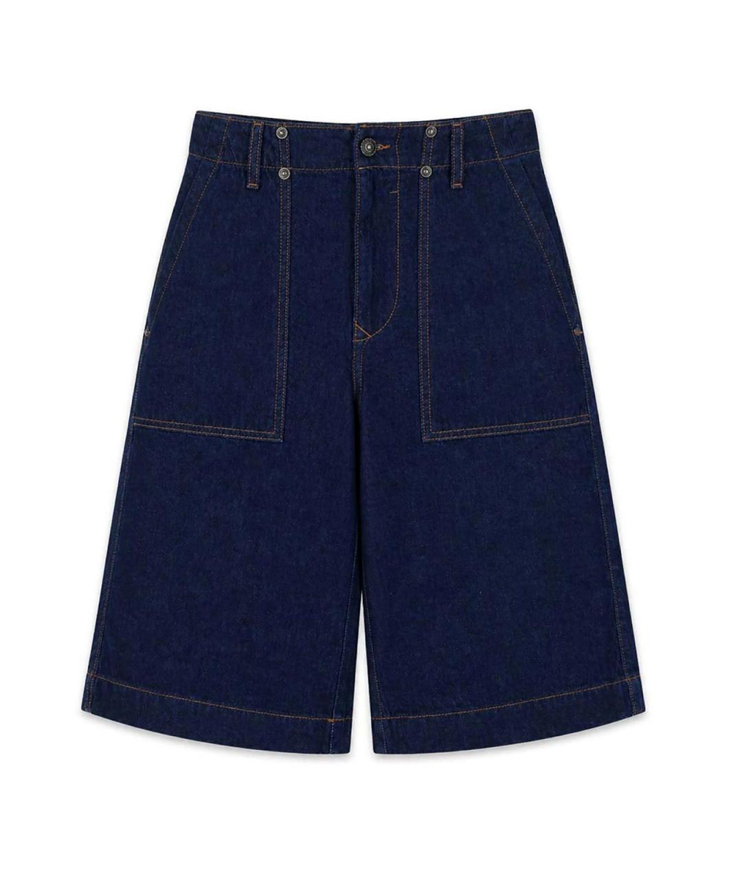 VERSACE JEANS COUTURE Синие хлопковые шорты, фото 1