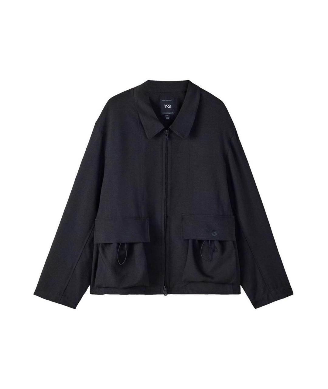 Y-3 Черная полиэстеровая куртка, фото 1