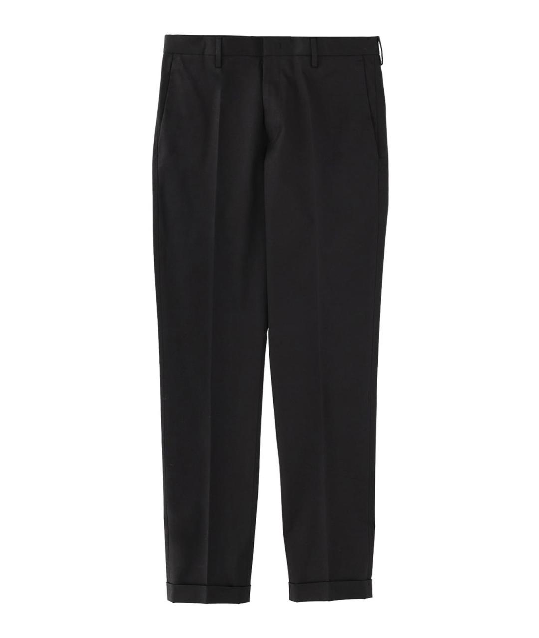 PAUL SMITH Черные хлопковые классические брюки, фото 1