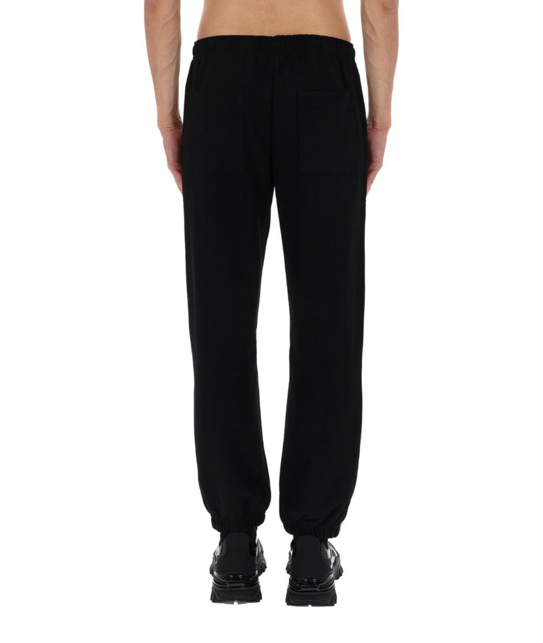 VERSACE JEANS COUTURE Черные хлопковые повседневные брюки, фото 5