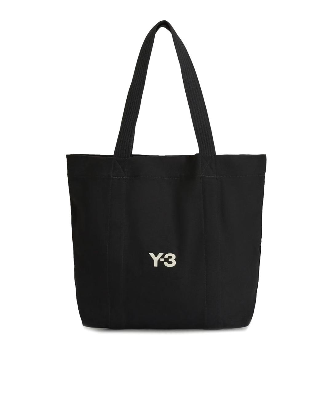 Y-3 Черная тканевая сумка тоут, фото 1