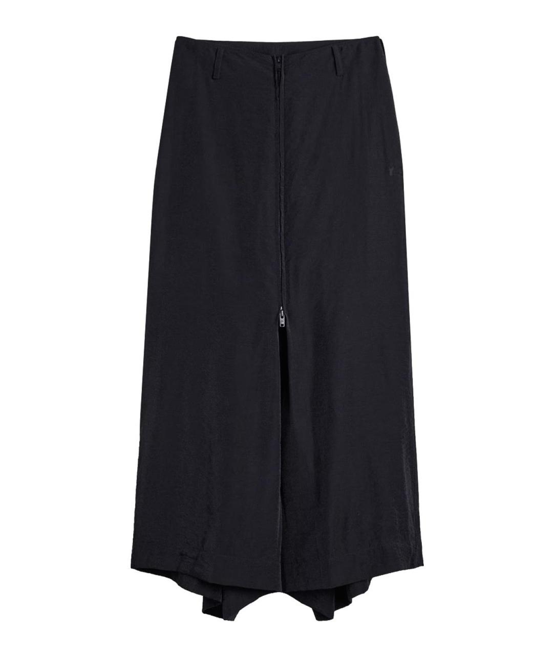 Y-3 Черные льняные брюки широкие, фото 1
