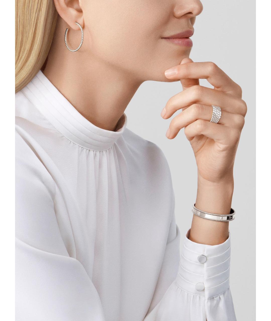 VAN CLEEF & ARPELS Серебряные серьги из белого золота, фото 8