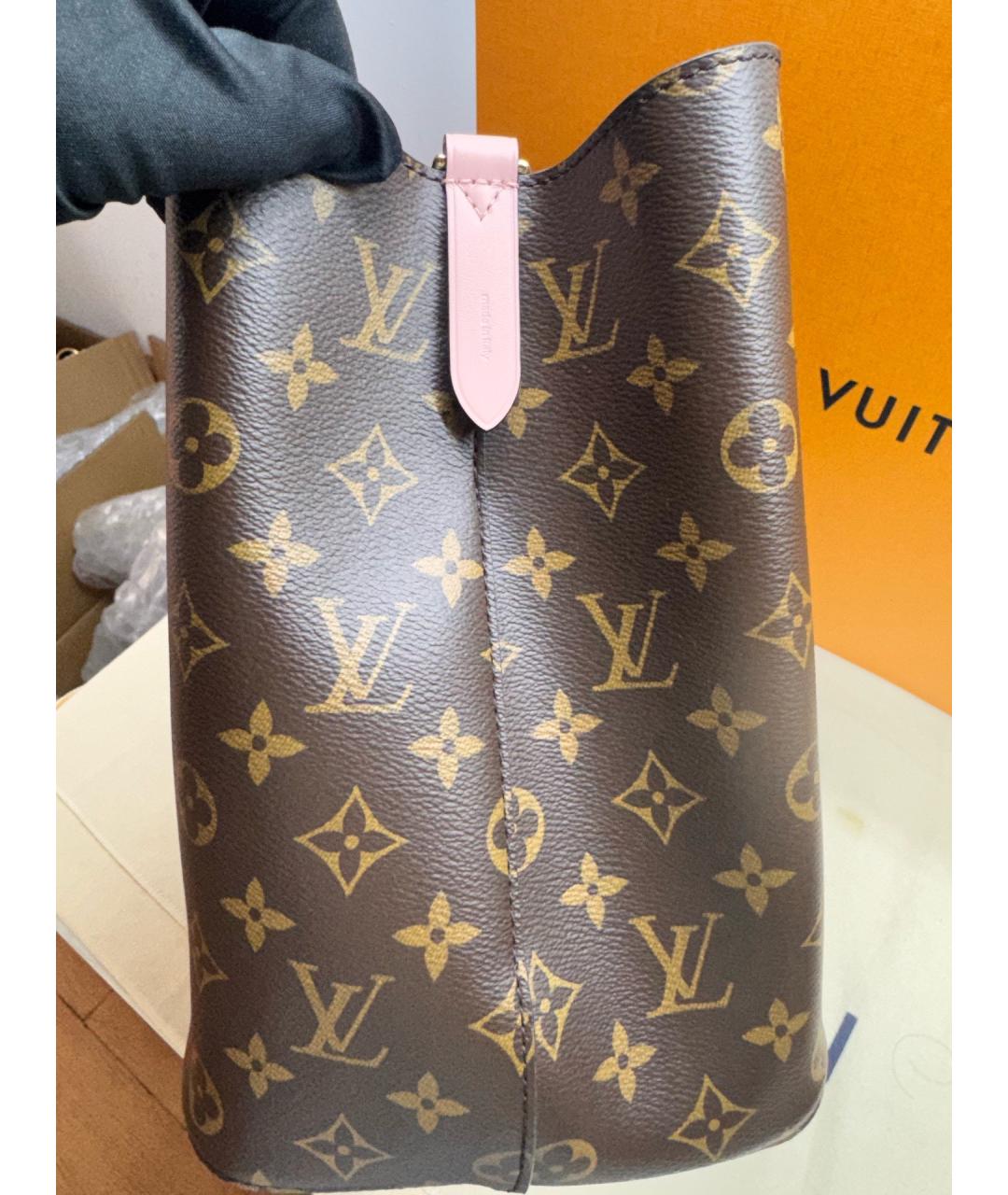 LOUIS VUITTON Коричневая сумка через плечо из канвы, фото 5
