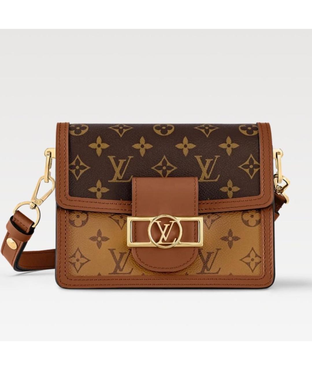 LOUIS VUITTON Коричневая сумка через плечо из канвы, фото 8