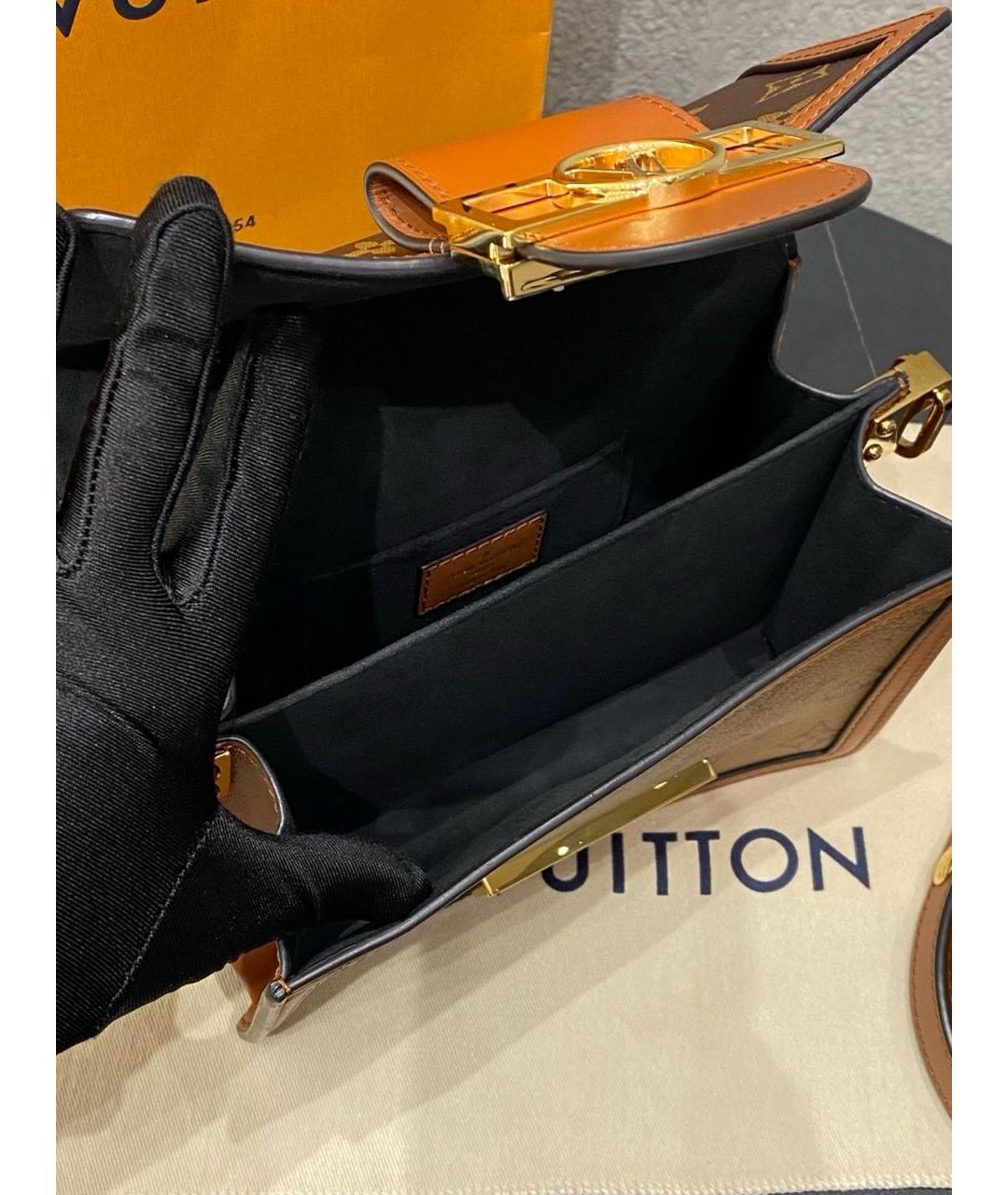 LOUIS VUITTON Коричневая сумка через плечо из канвы, фото 7