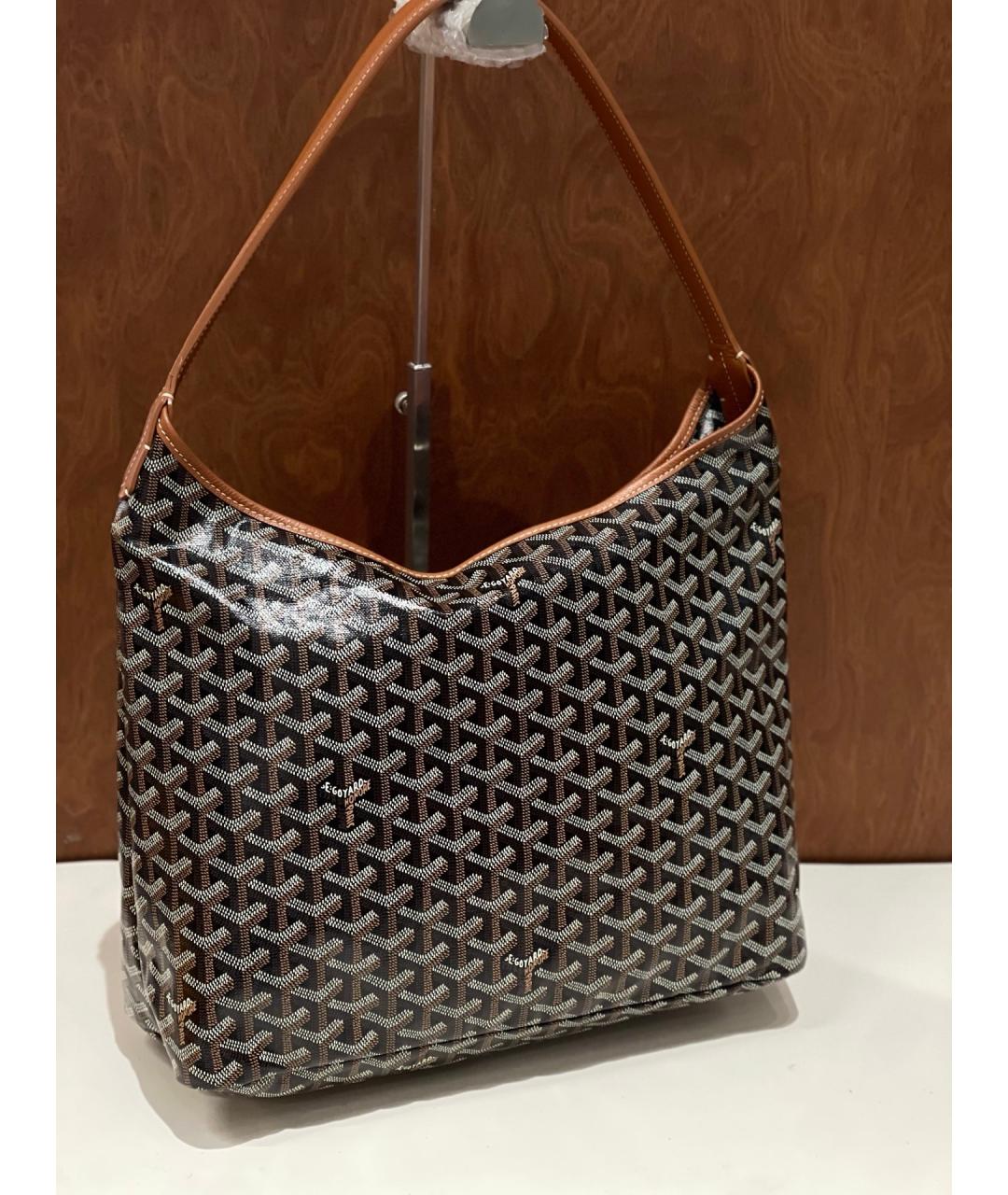 GOYARD Коричневая деним сумка тоут, фото 2