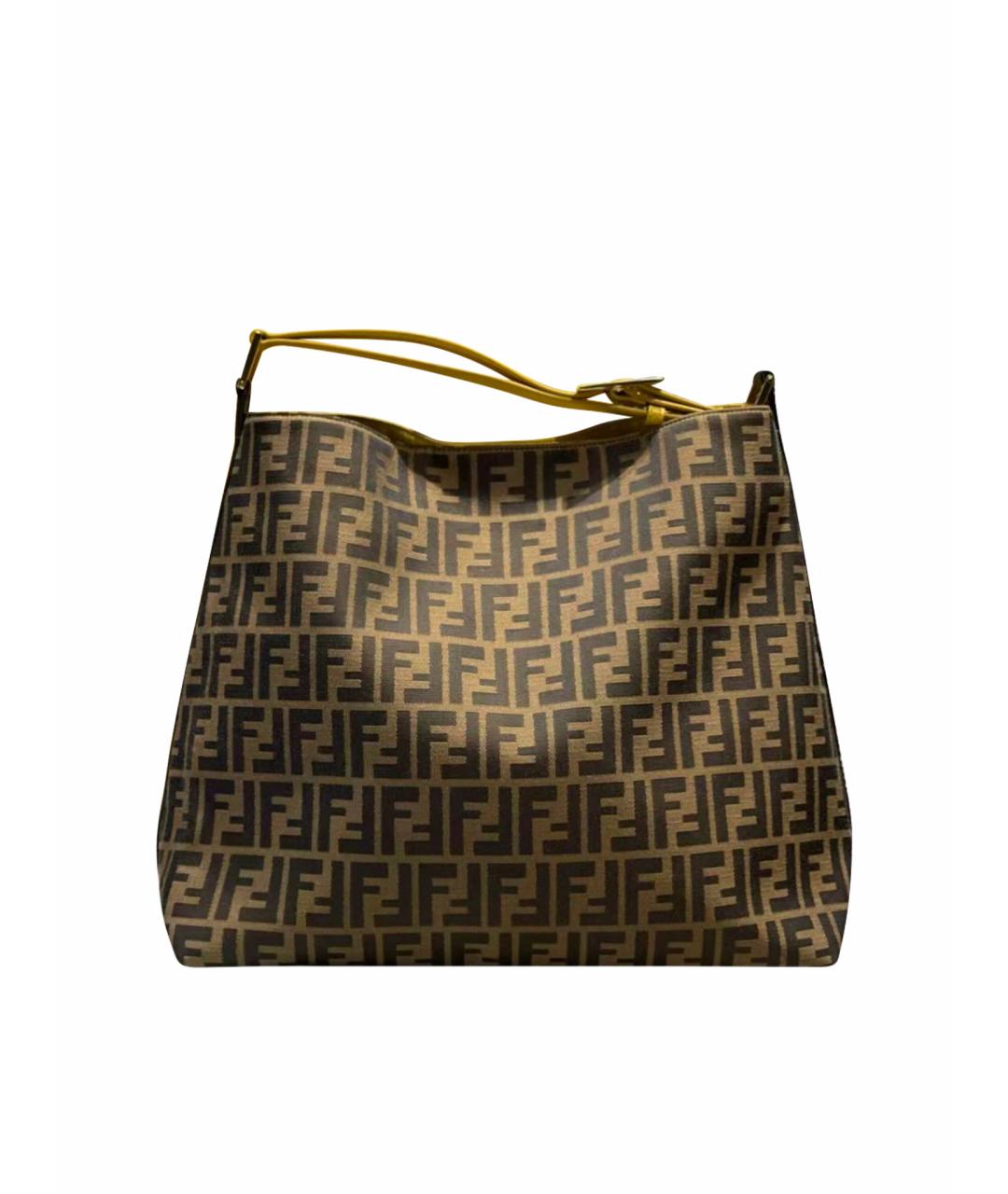 FENDI Коричневая сумка тоут, фото 1