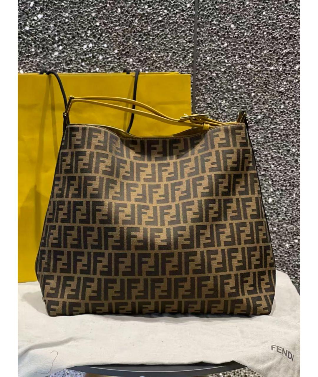 FENDI Коричневая сумка тоут, фото 8