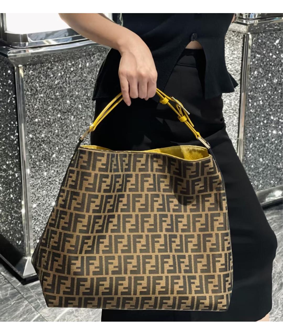 FENDI Коричневая сумка тоут, фото 7