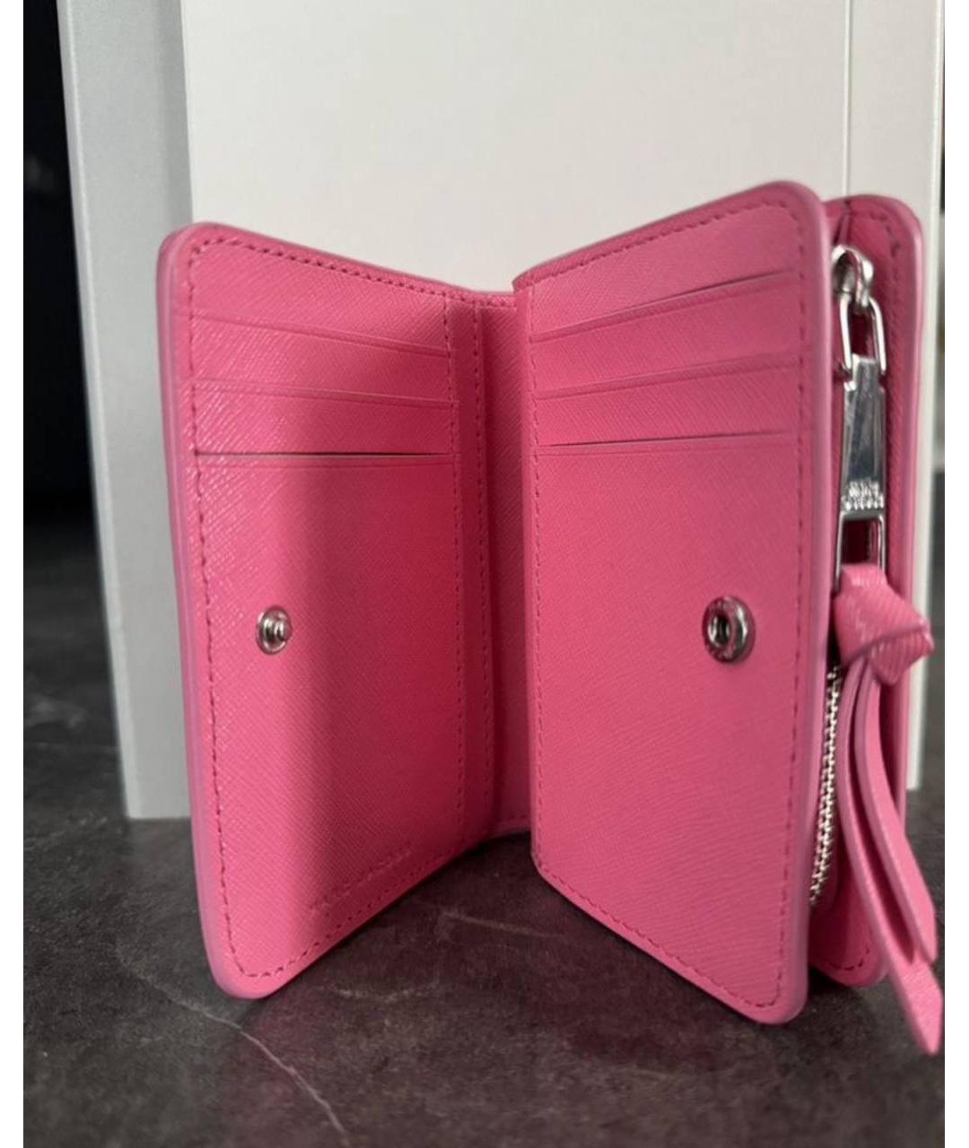 MARC BY MARC JACOBS Розовый кожаный кошелек, фото 4