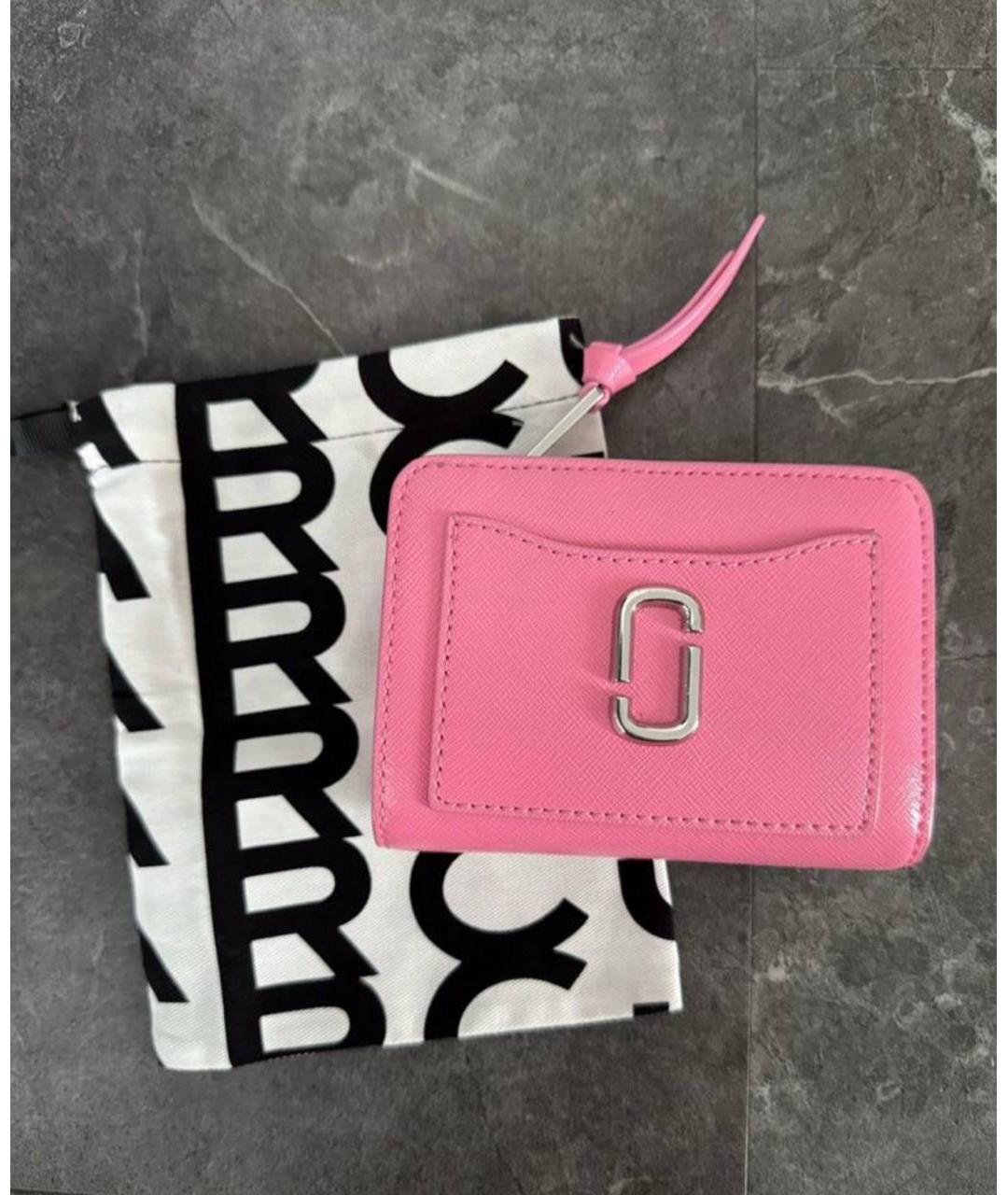 MARC BY MARC JACOBS Розовый кожаный кошелек, фото 2