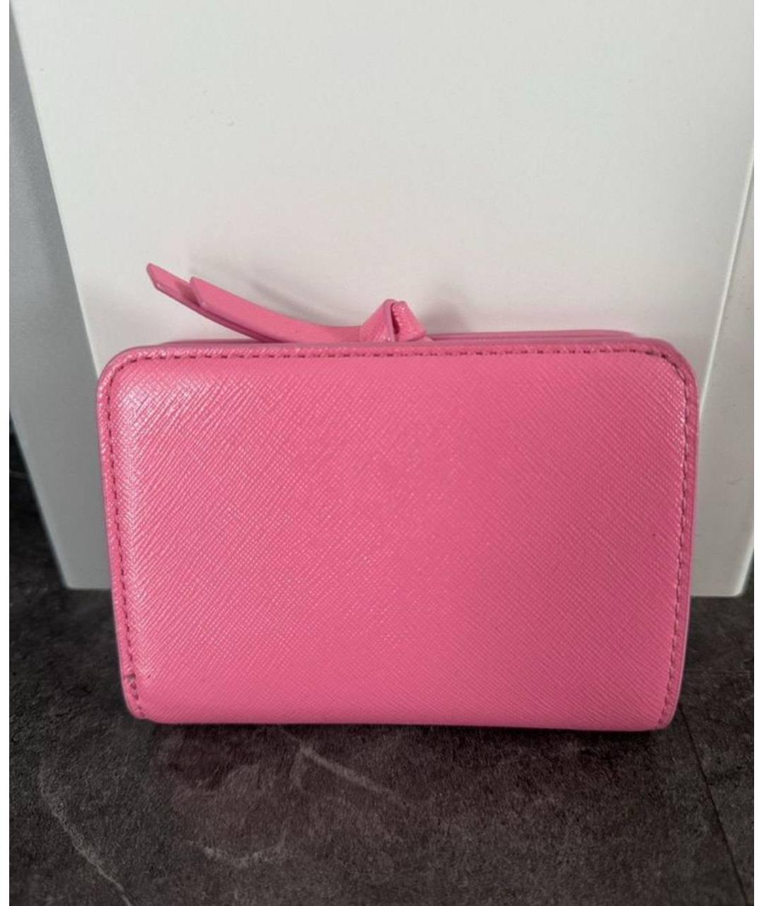 MARC BY MARC JACOBS Розовый кожаный кошелек, фото 3