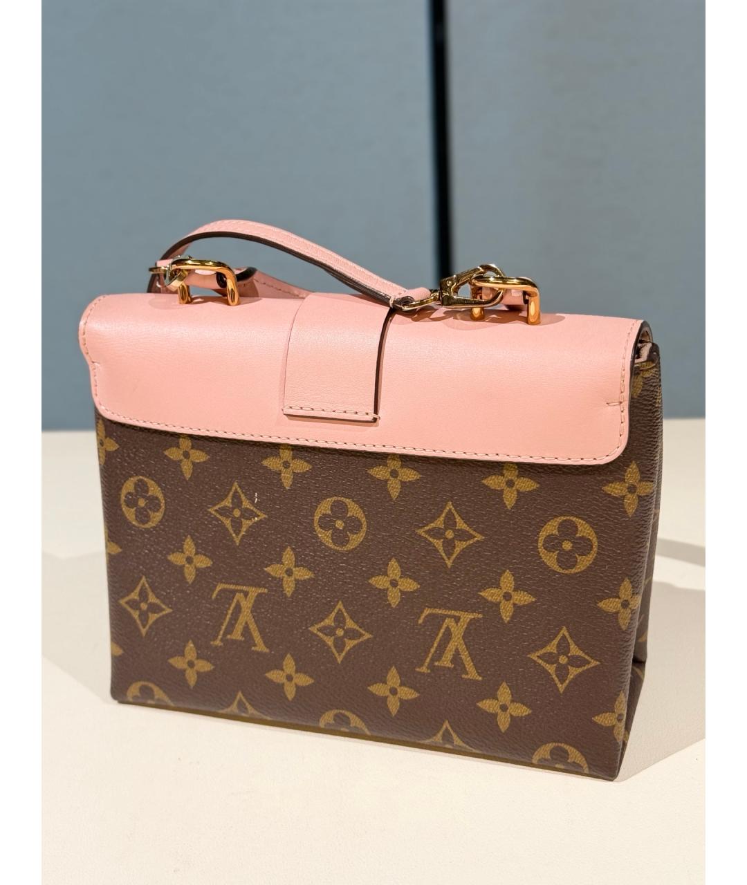 LOUIS VUITTON Коричневая сумка через плечо из искусственной кожи, фото 7
