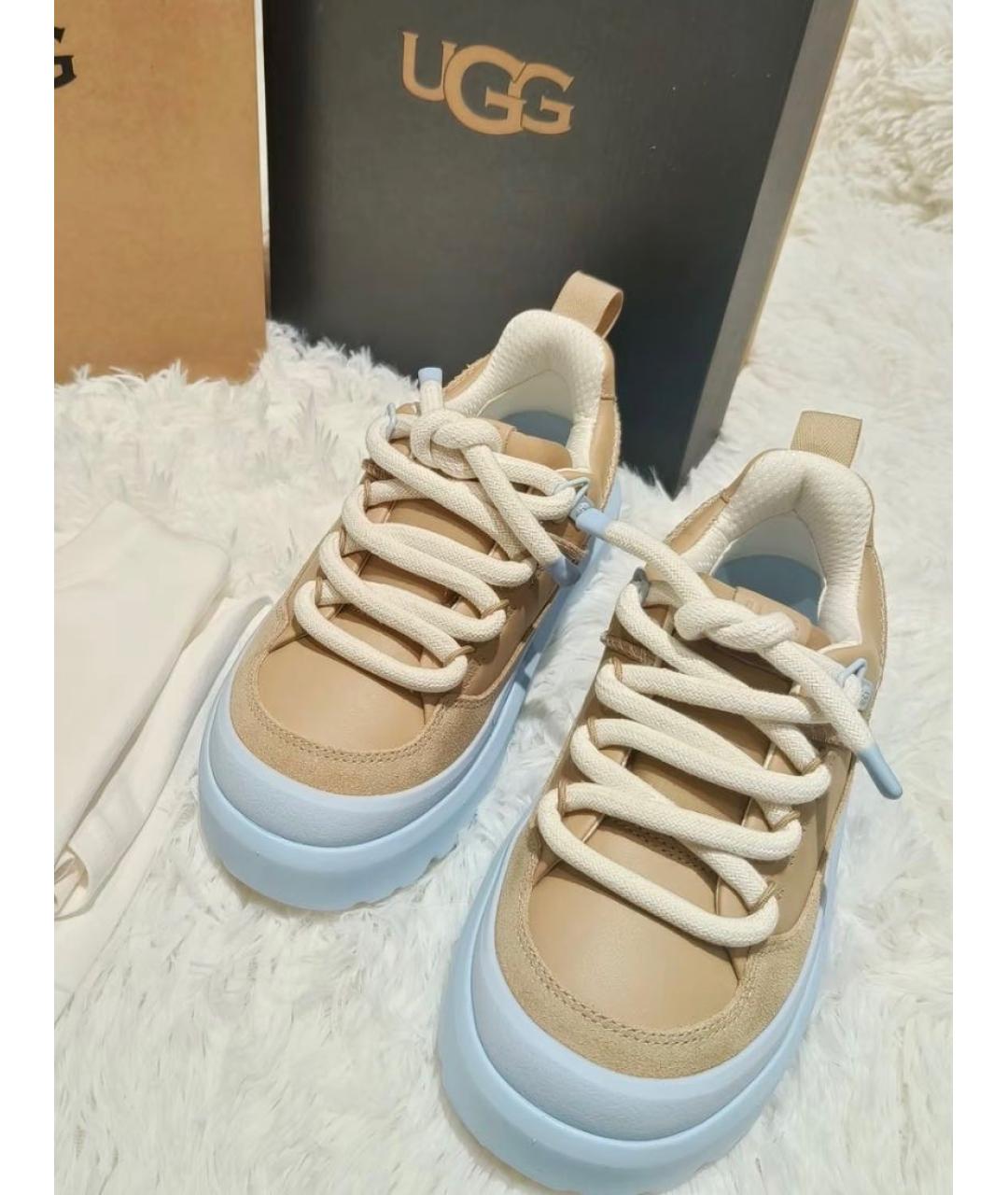 UGG Бежевые ботинки, фото 2