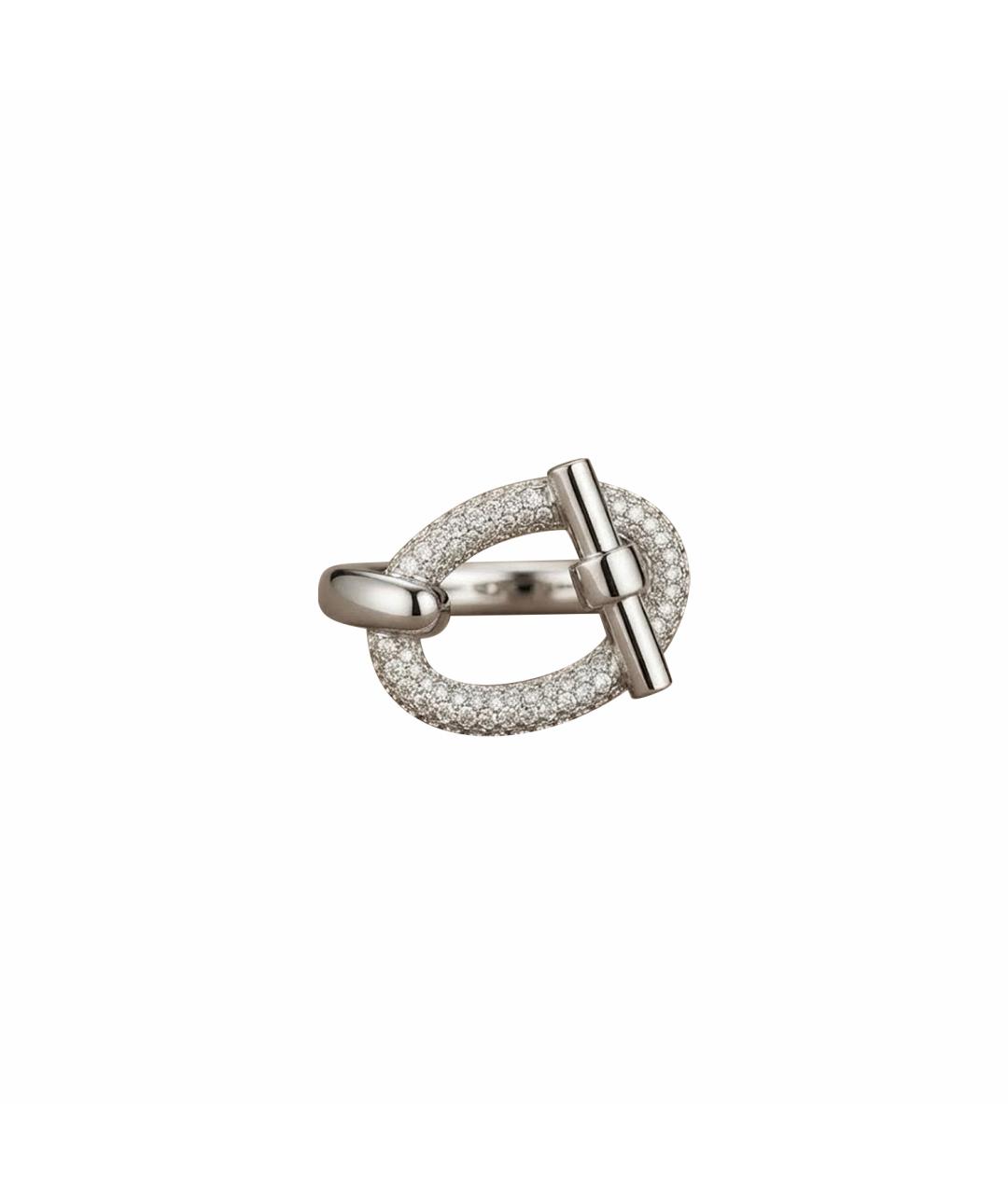 HERMES Серебряное кольцо из белого золота, фото 1