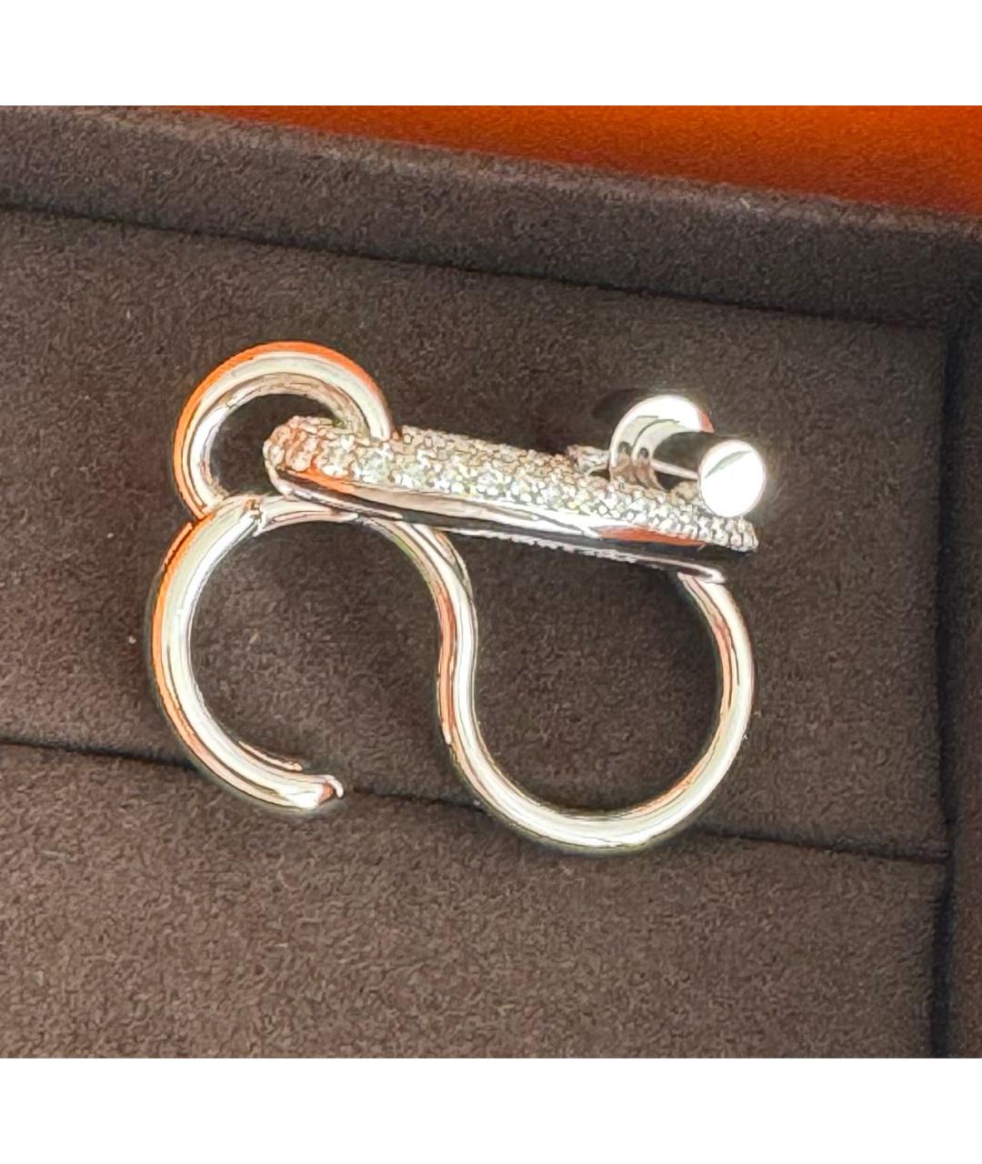 HERMES Серебряное кольцо из белого золота, фото 3