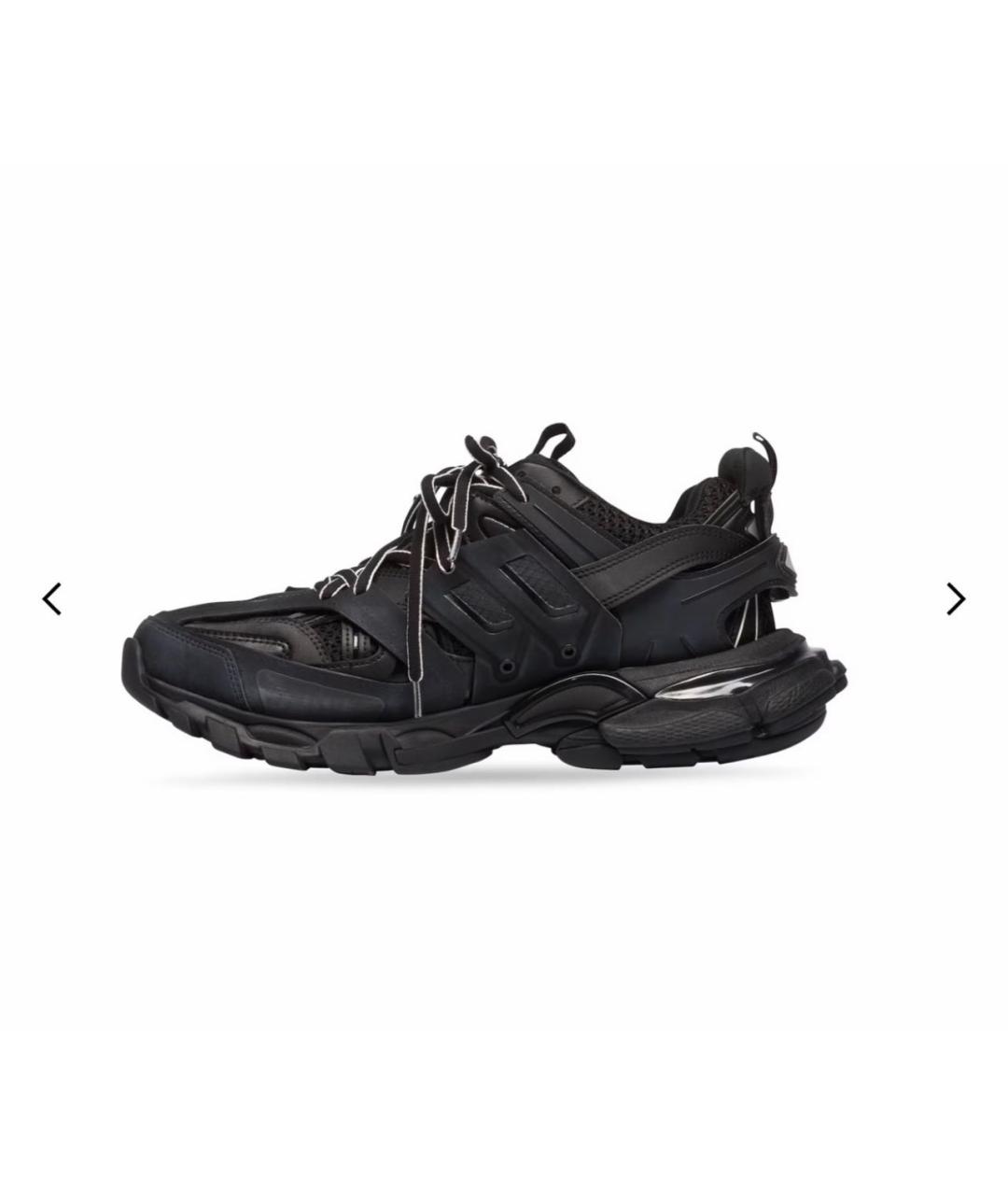 BALENCIAGA Черные кожаные кроссовки, фото 8