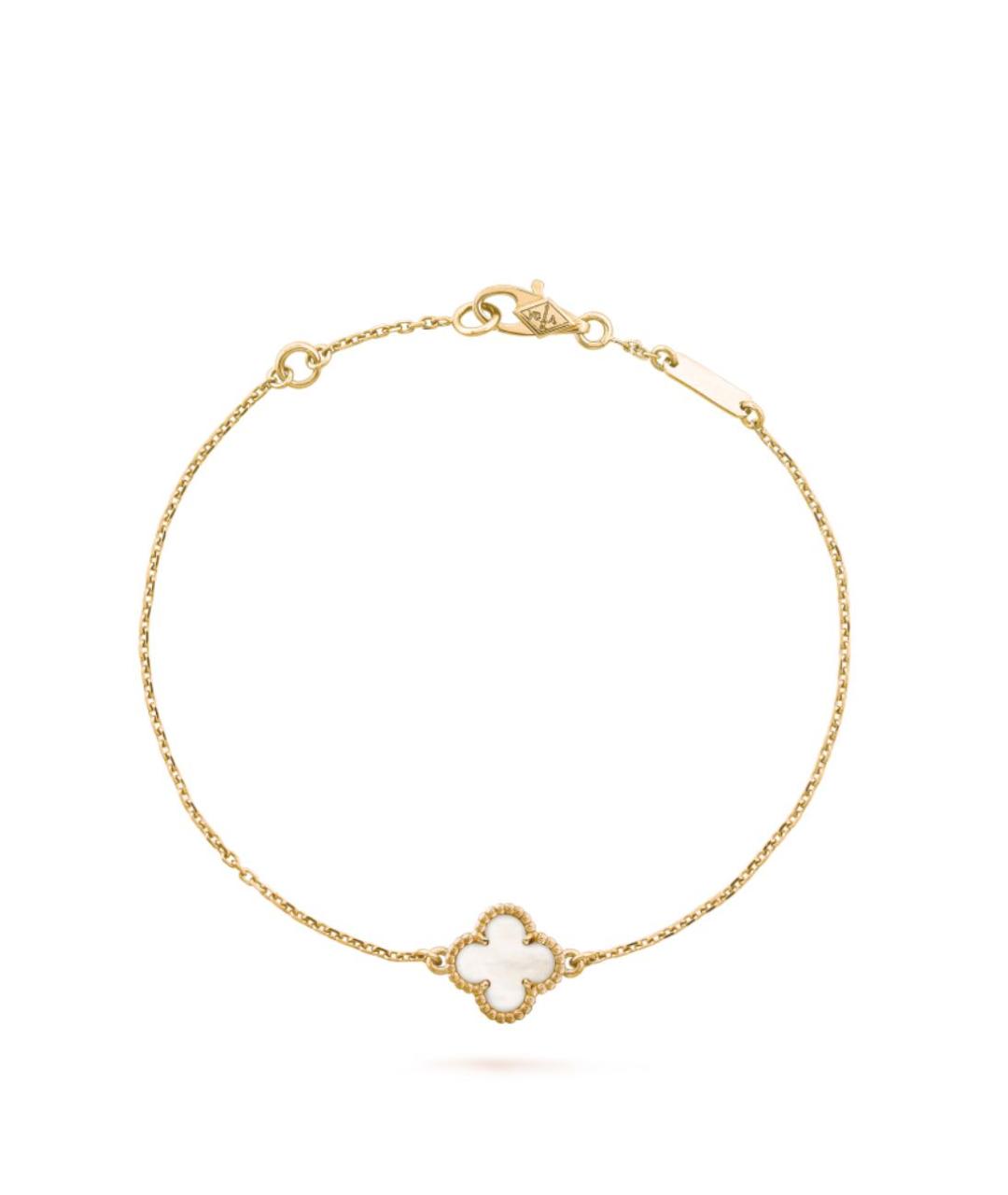 VAN CLEEF & ARPELS Белый браслет из желтого золота, фото 6