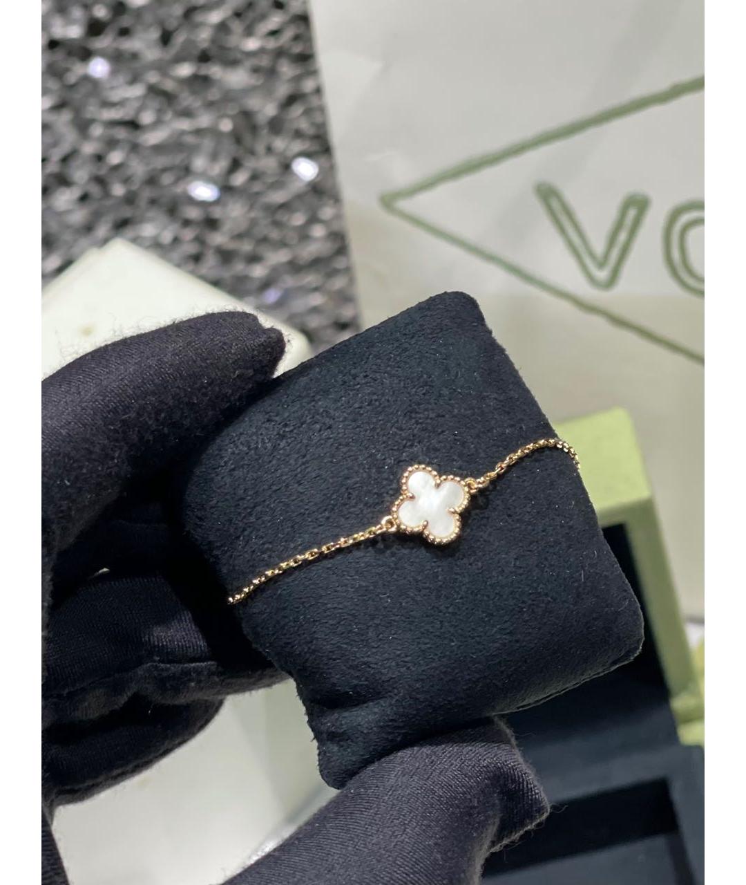VAN CLEEF & ARPELS Белый браслет из желтого золота, фото 3